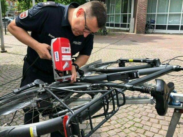 Fahrradcodierung der Polizei Uelzen
